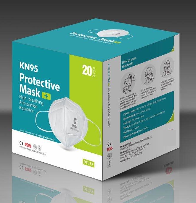 KN95 face mask packing