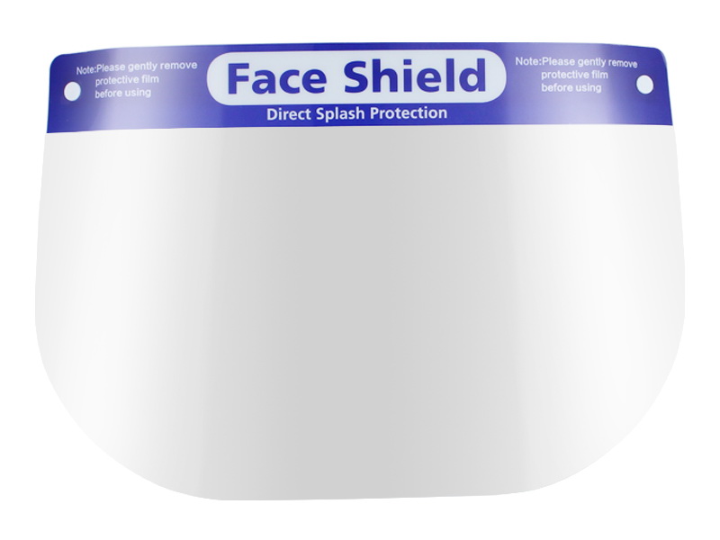 Disposable plastic face shield